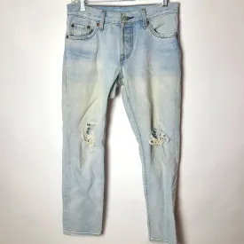 - Levi's 501 CT Distressed Acid Wash Tapered Jean