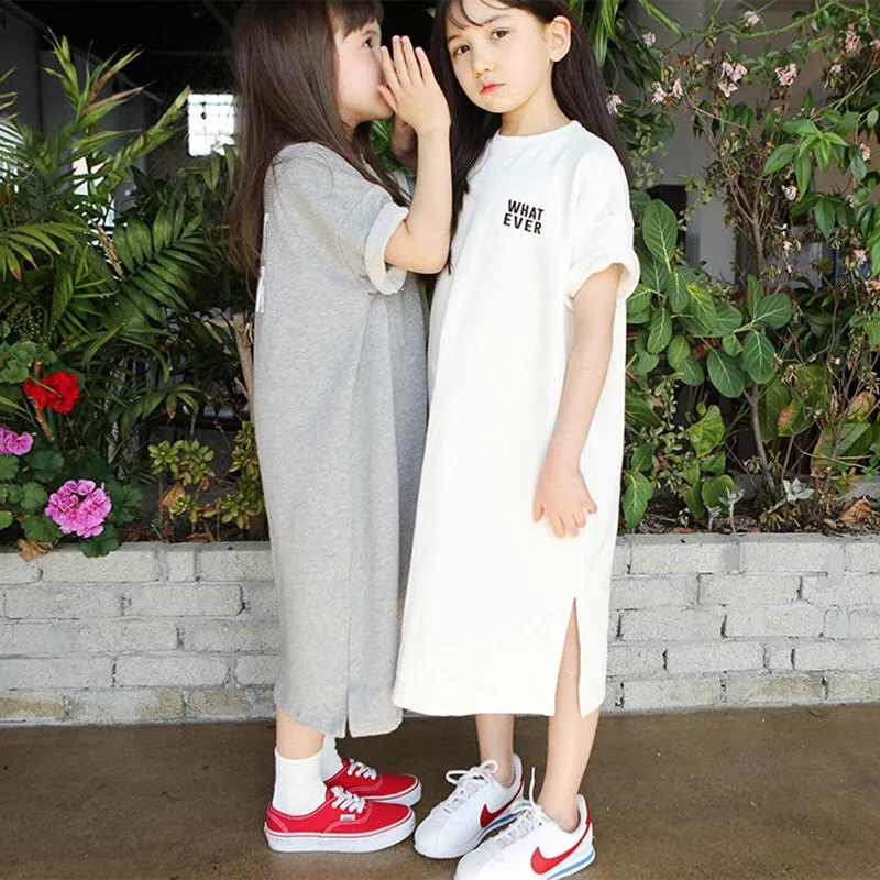 亲子装-印花短袖T裙 Mom-daughter Match T-Dress