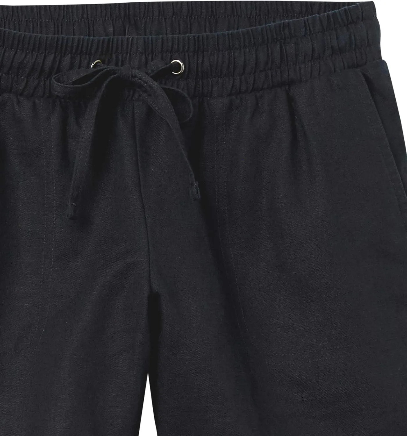 Amazon Essentials Women's 5" Inseam Drawstring Linen Blend Shorts (Available in Plus Size)