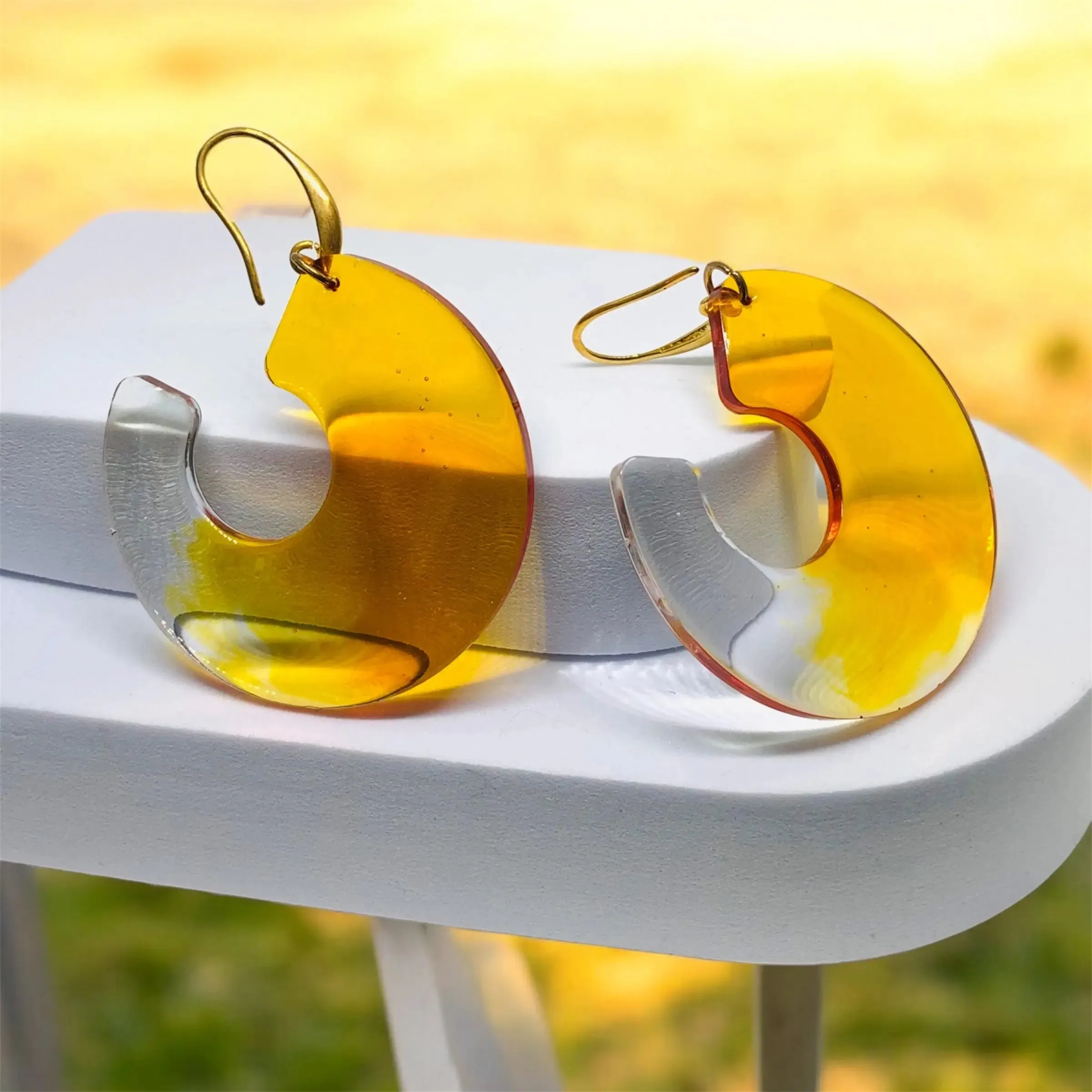 Amber Embrace Earrings