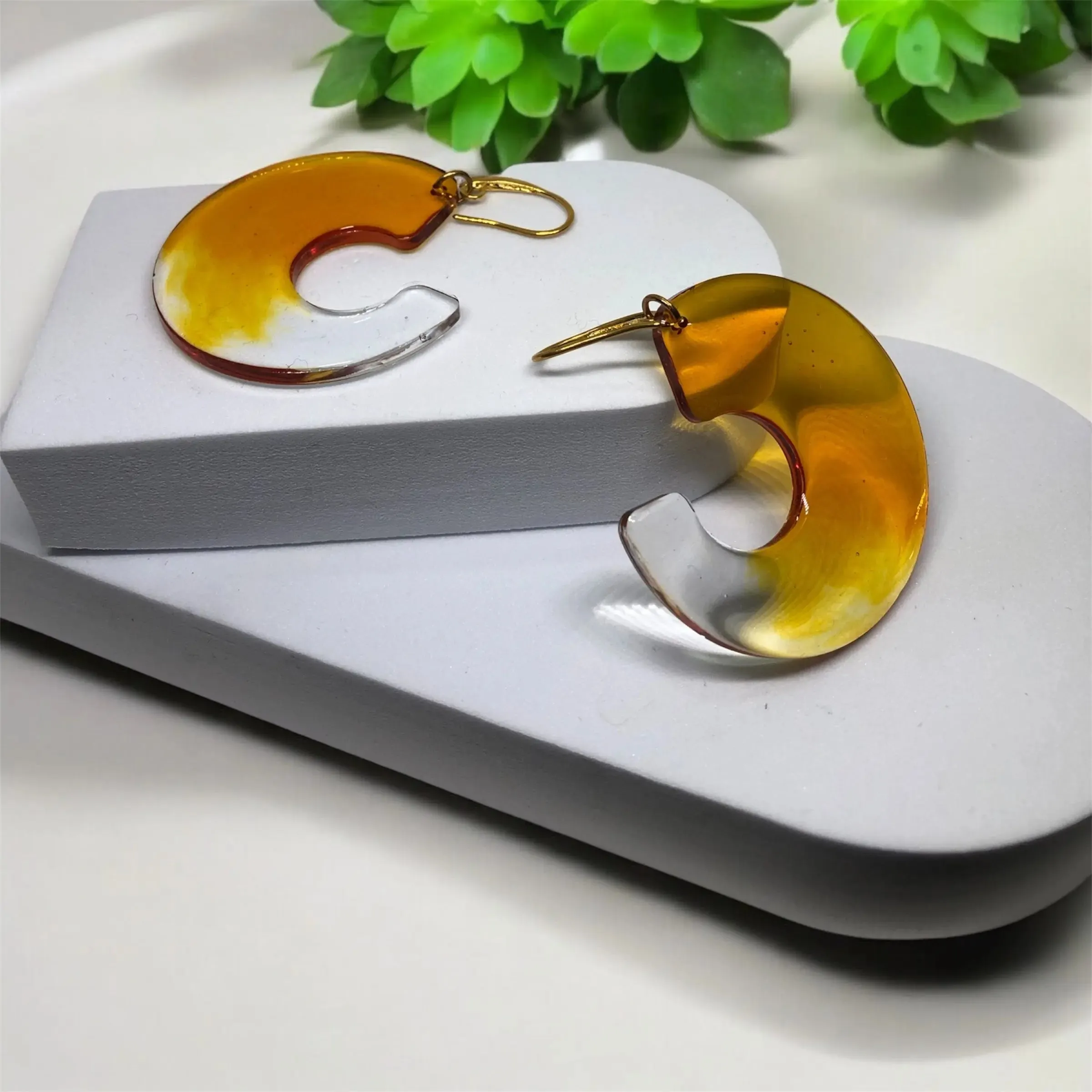 Amber Embrace Earrings