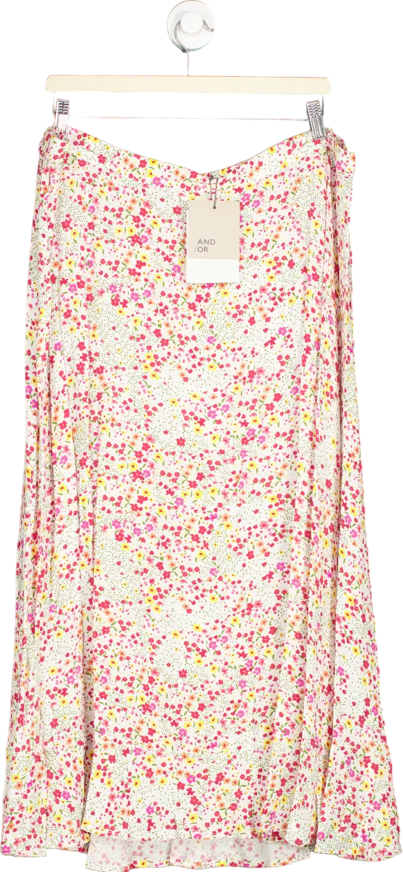 AND/OR Multicoloured Sarah Skirt UK 20