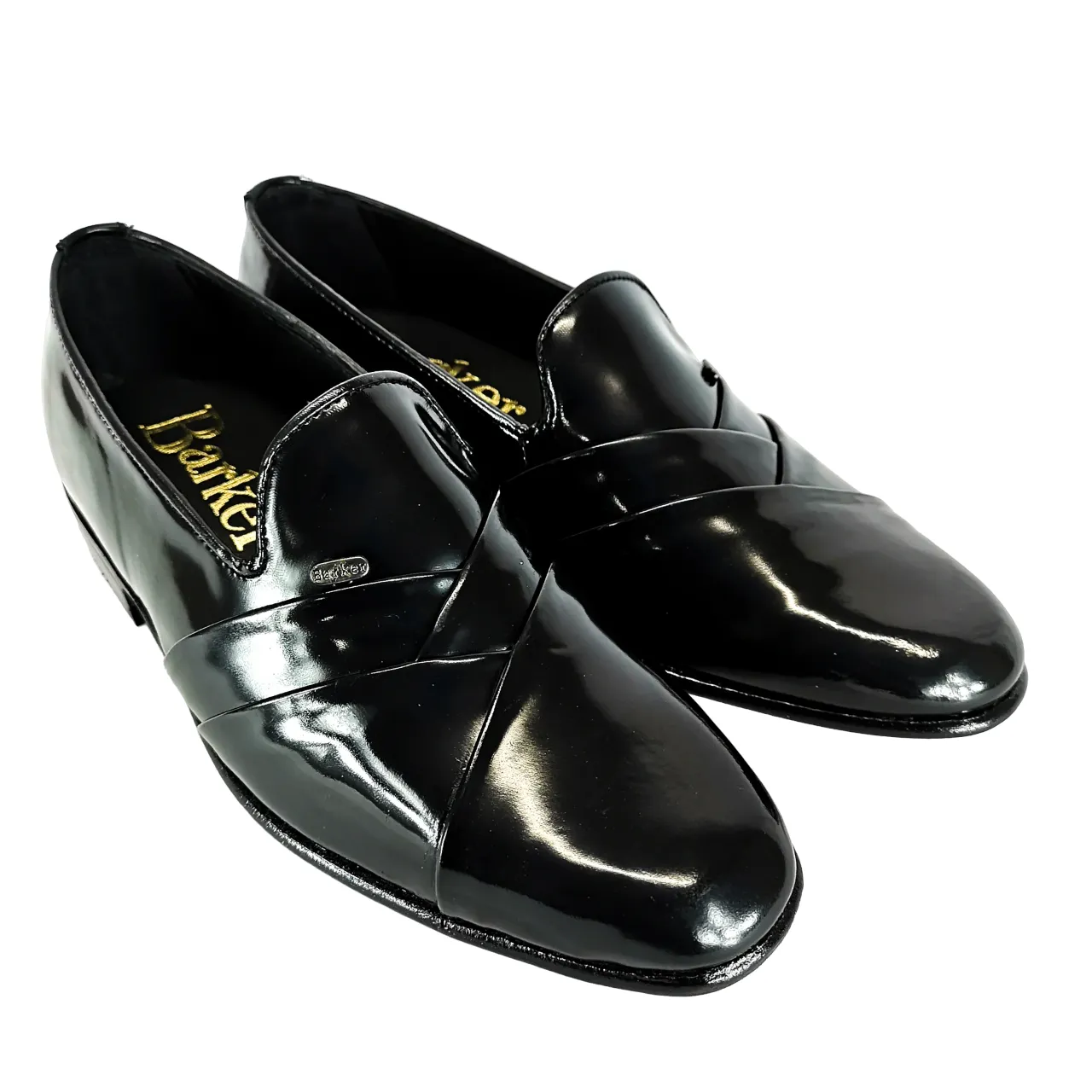 Barker Leather Derek Black Mocassin