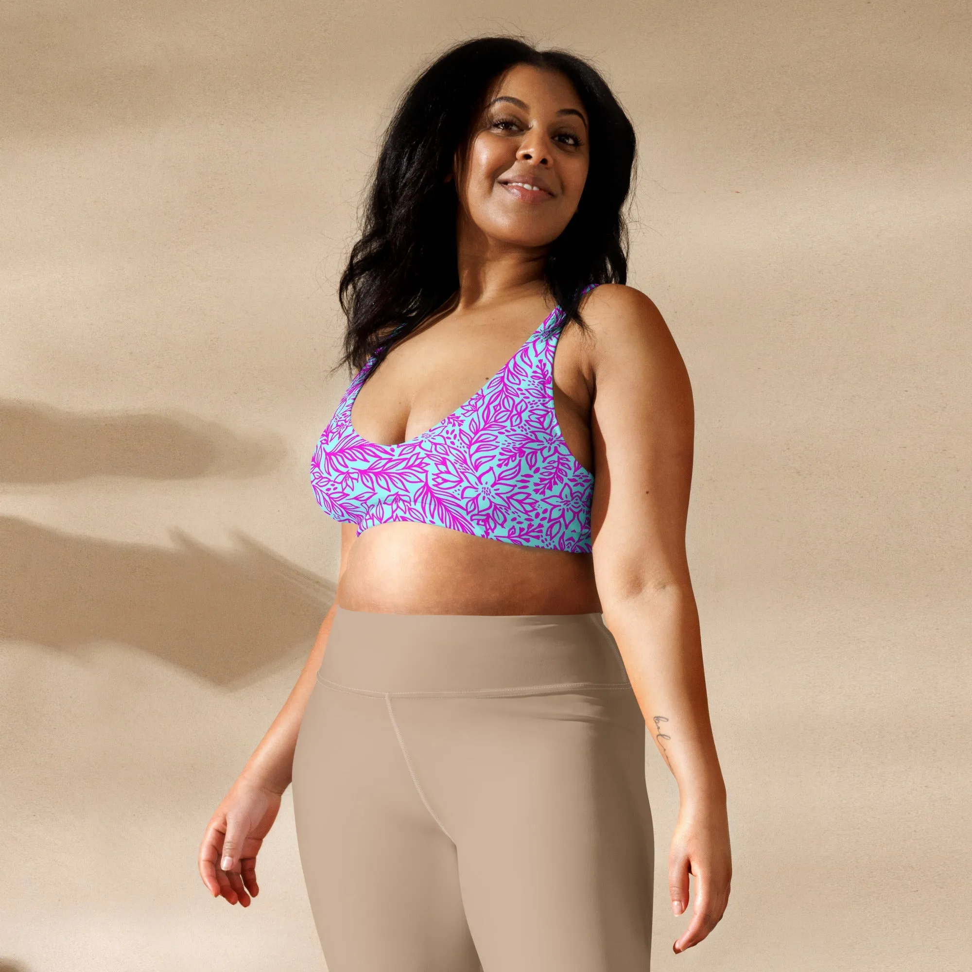 BELLA ECO PADDED BIKINI TOP - LIMITED EDITION ORCHI ISLAND
