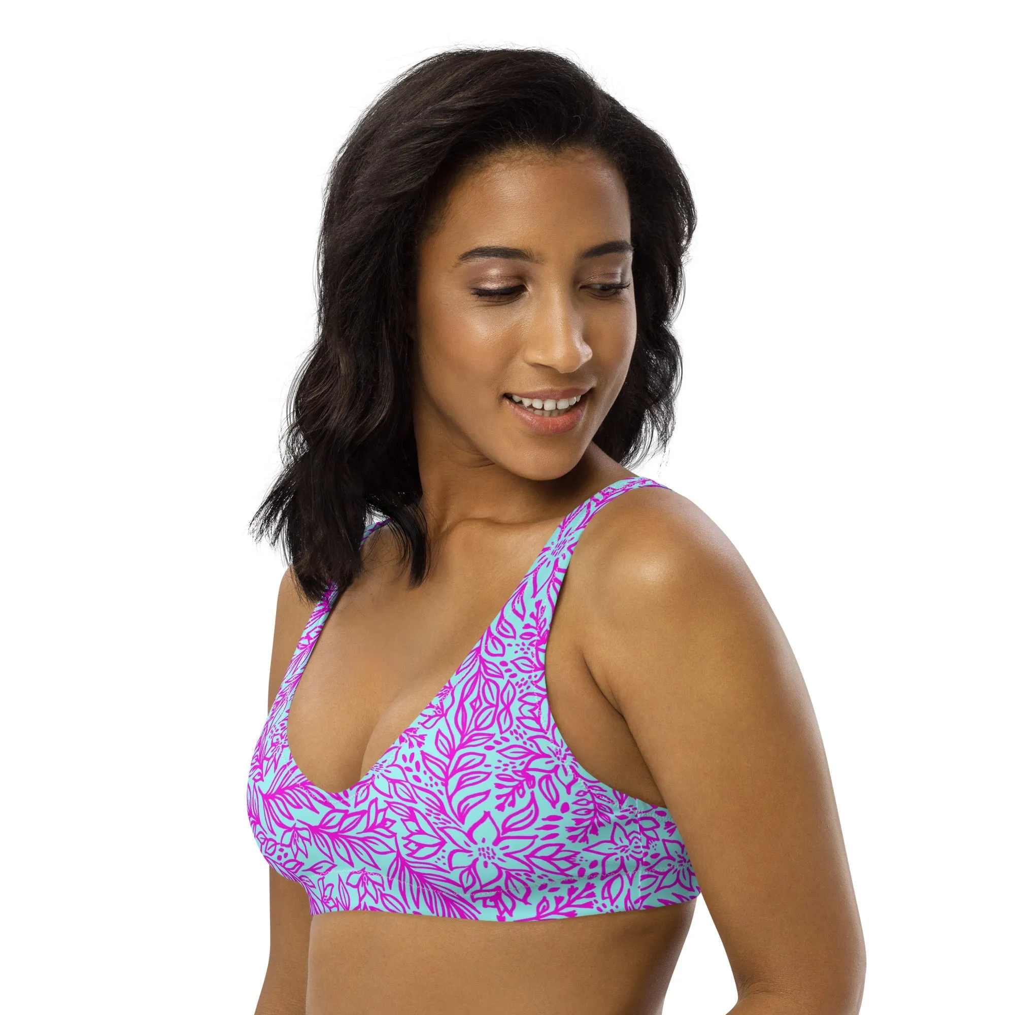 BELLA ECO PADDED BIKINI TOP - LIMITED EDITION ORCHI ISLAND