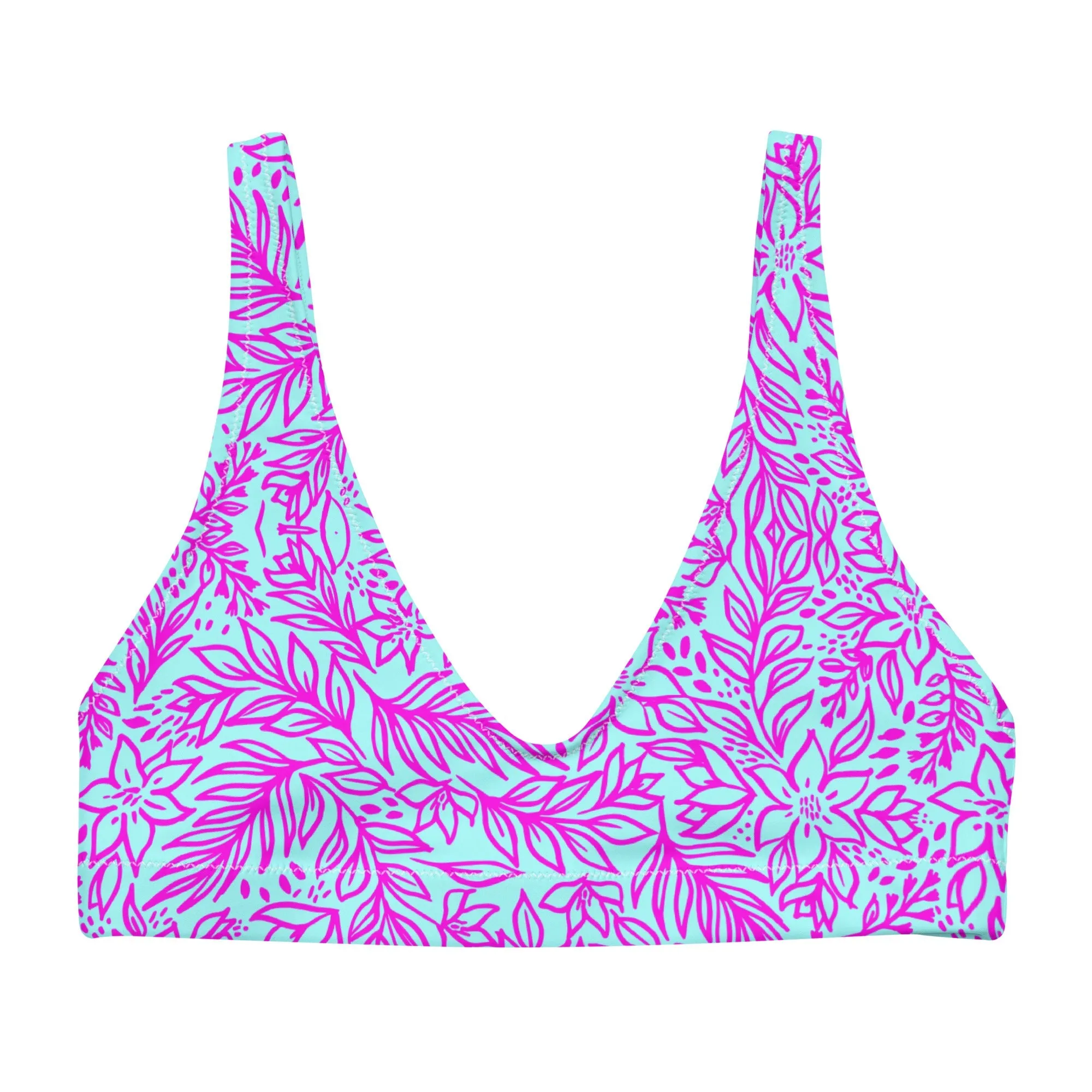 BELLA ECO PADDED BIKINI TOP - LIMITED EDITION ORCHI ISLAND
