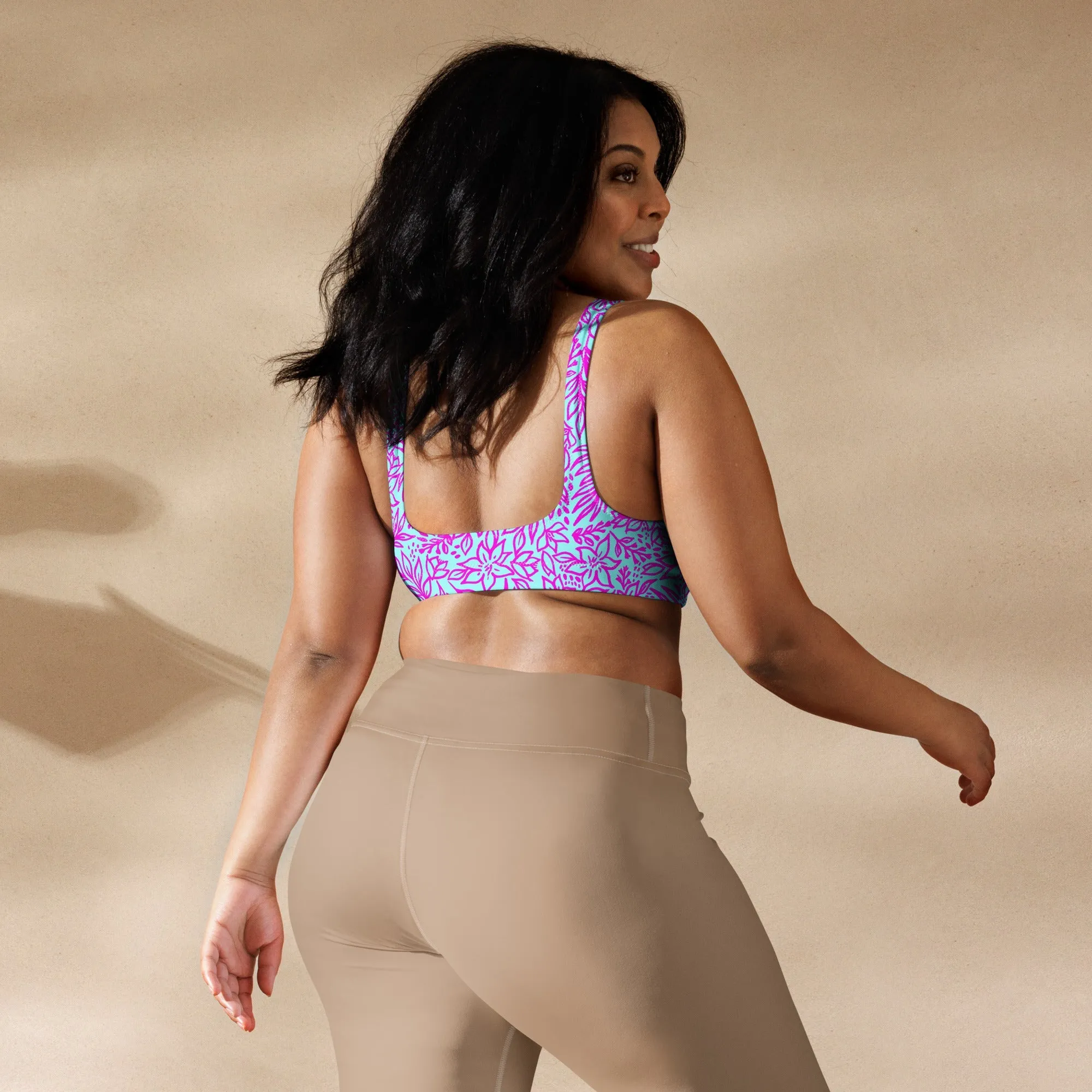 BELLA ECO PADDED BIKINI TOP - LIMITED EDITION ORCHI ISLAND