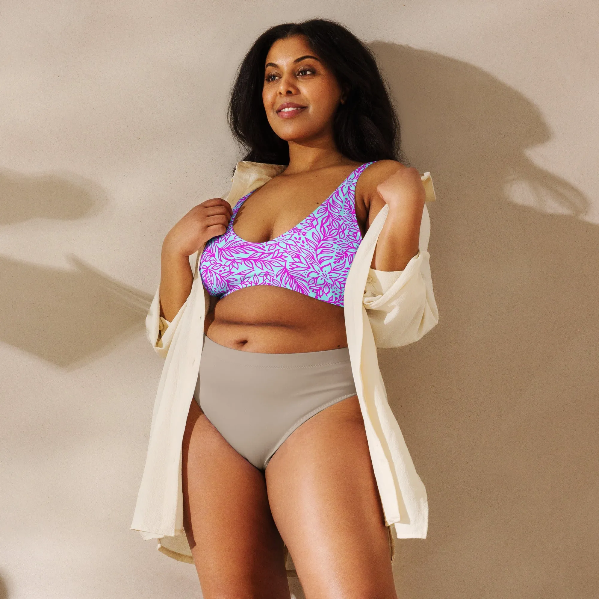 BELLA ECO PADDED BIKINI TOP - LIMITED EDITION ORCHI ISLAND