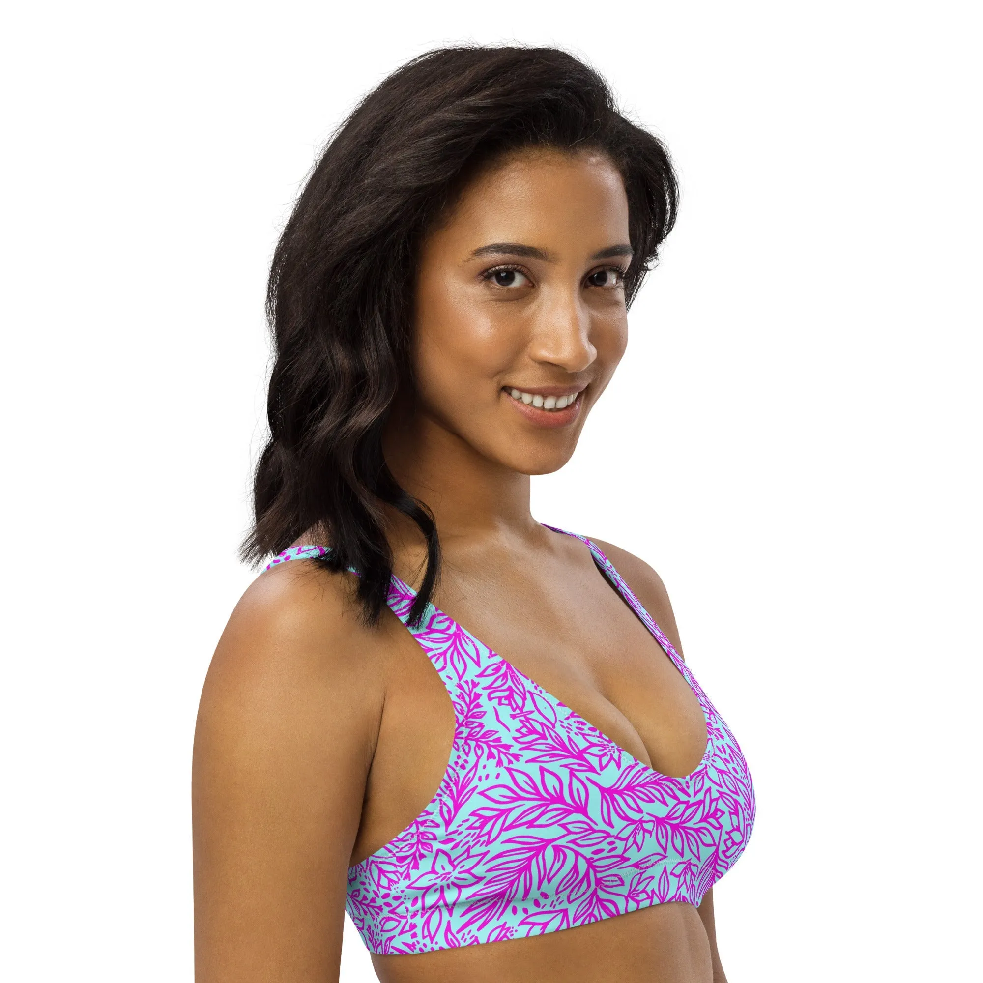 BELLA ECO PADDED BIKINI TOP - LIMITED EDITION ORCHI ISLAND