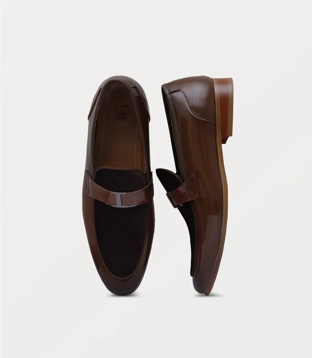 BM6802-BROWN-Men Slip On