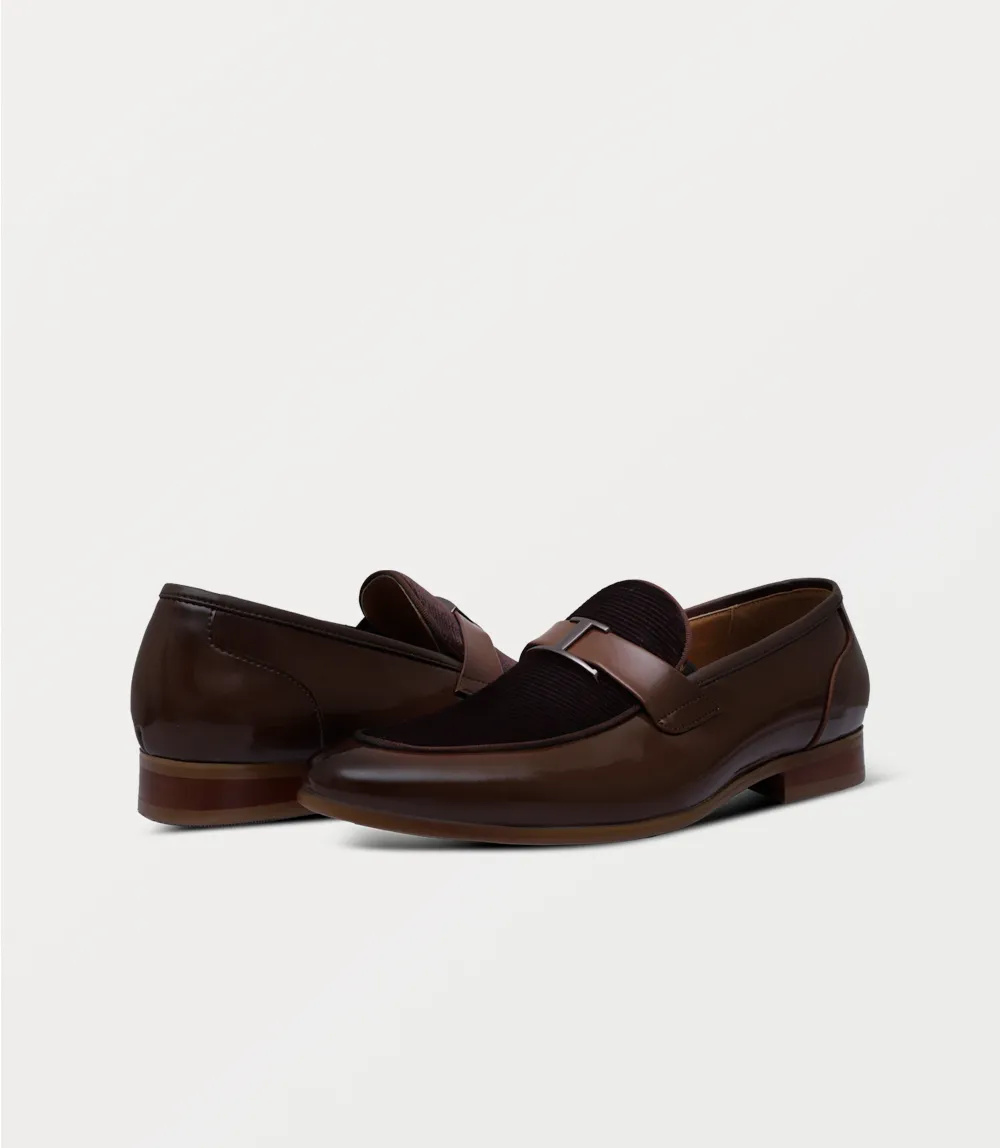 BM6802-BROWN-Men Slip On