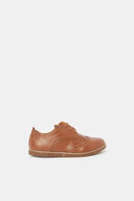 Boys Brown Lace Up Brogue