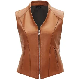 Brown Leather Vest – Crafted from Genuine Leather | El Zoro