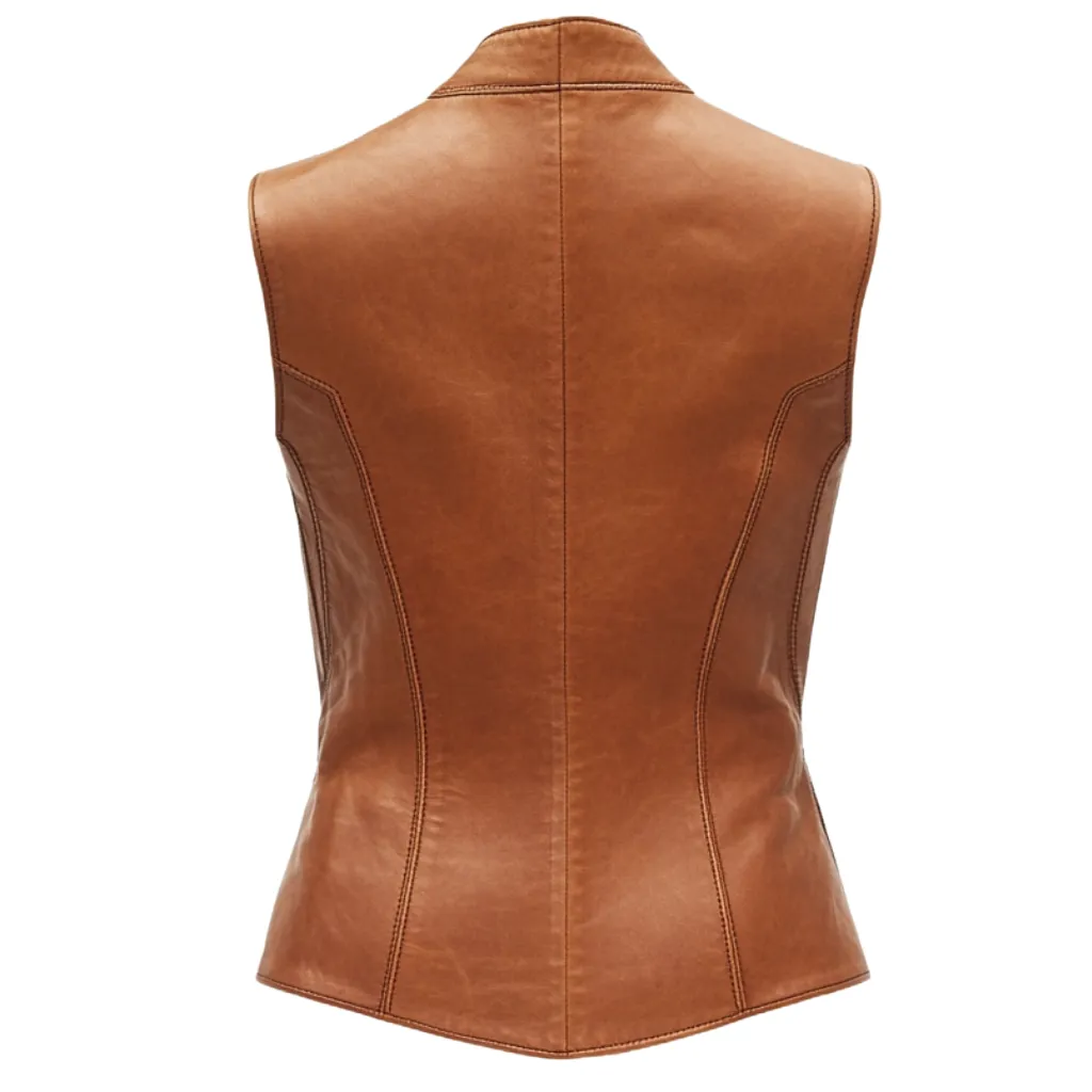 Brown Leather Vest – Crafted from Genuine Leather | El Zoro