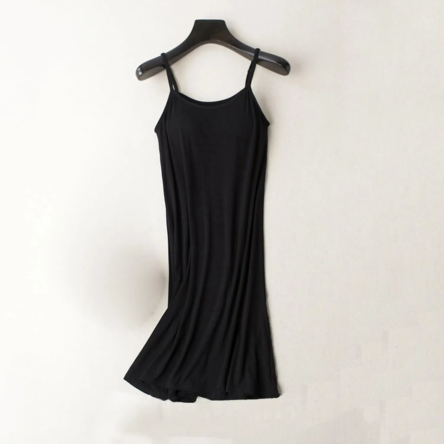 Built in Shelf Bra Nightgown for Women Sexy Padded Full Slips Under Dresses Sleepwear Casual Nightshirts Sleepdress