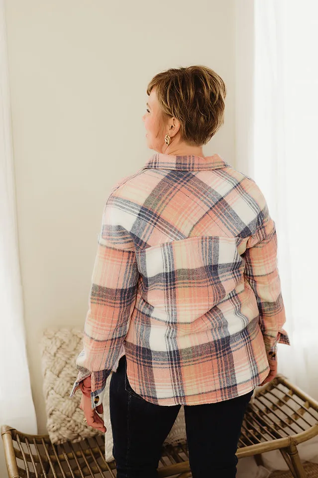 Button up Plaid Top