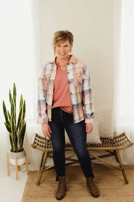 Button up Plaid Top