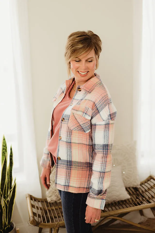Button up Plaid Top