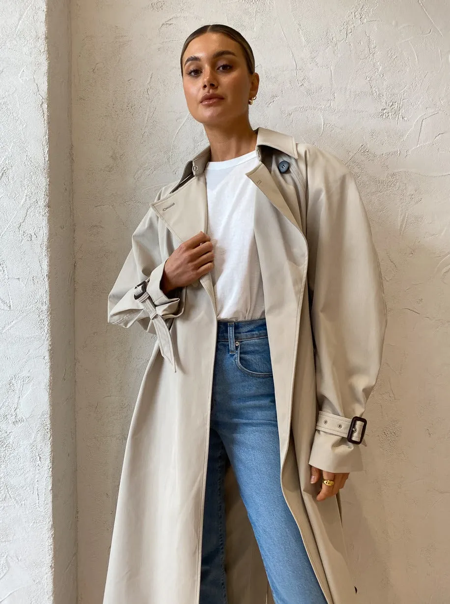 Camilla and Marc George Trench Coat in Oyster