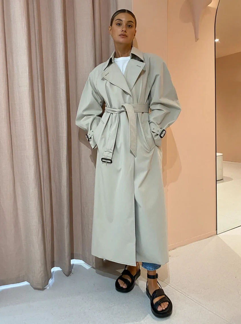 Camilla and Marc George Trench Coat in Oyster