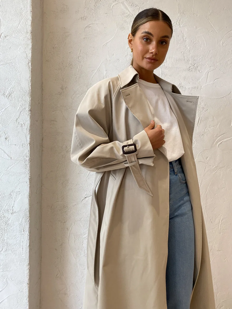 Camilla and Marc George Trench Coat in Oyster