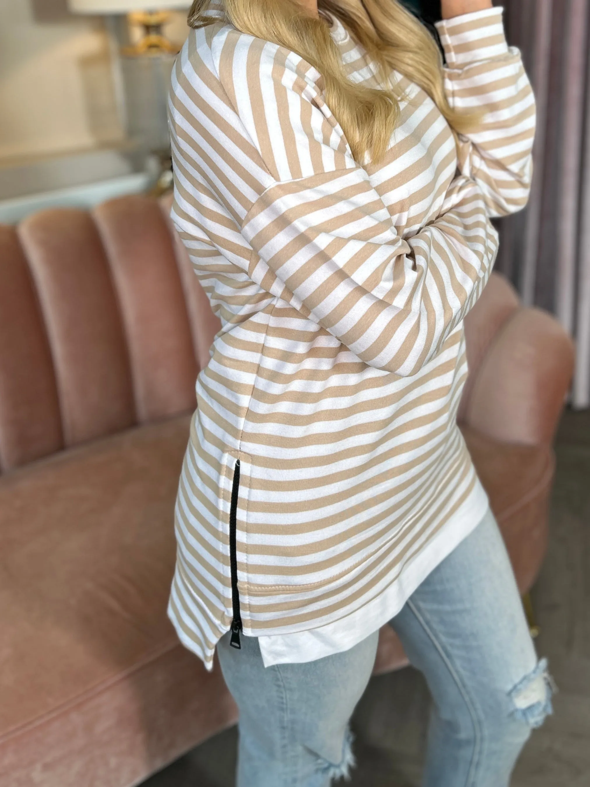 Cara Beige Crewneck