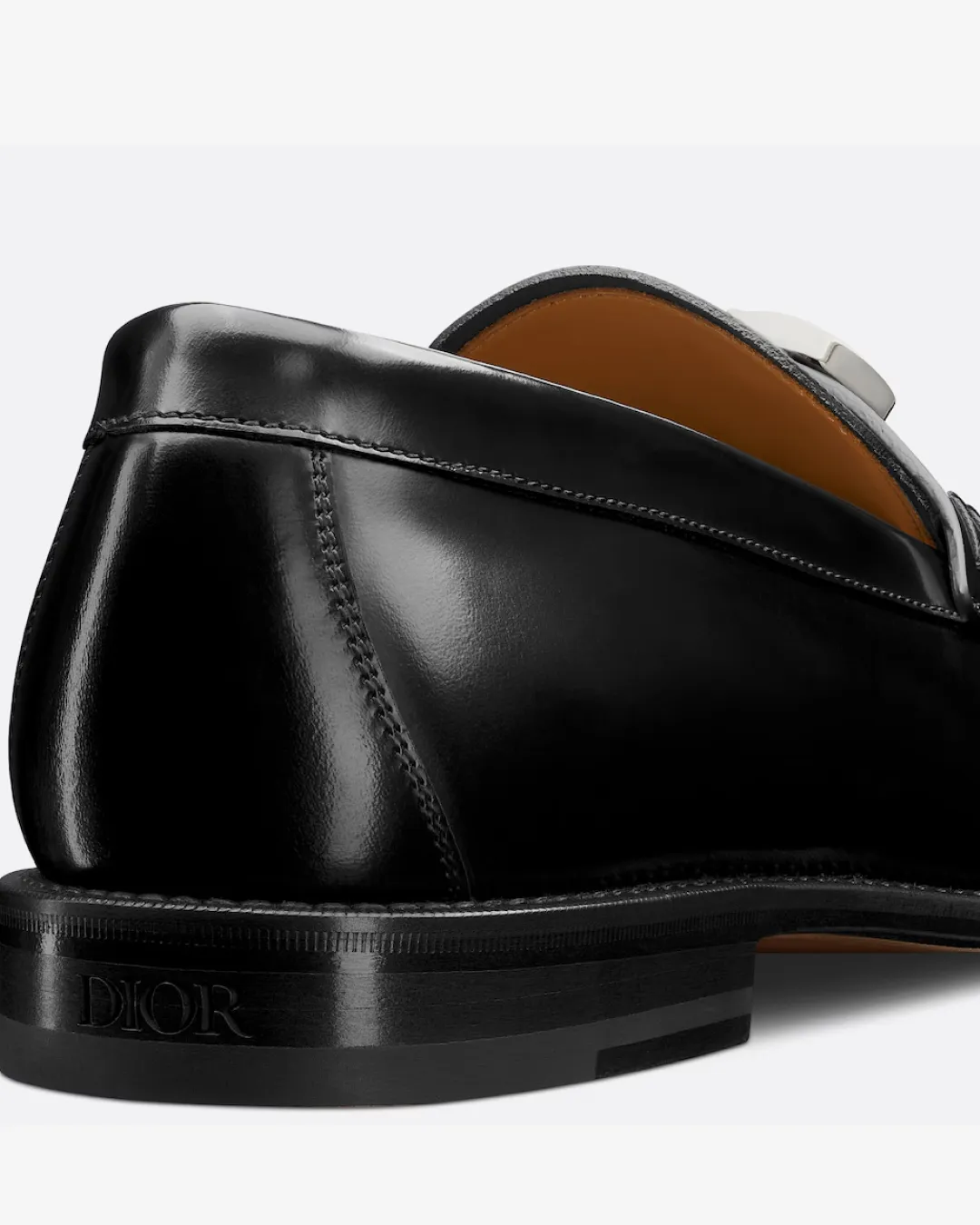 Christian Dior Black Polished Calfskin Granville Loafer