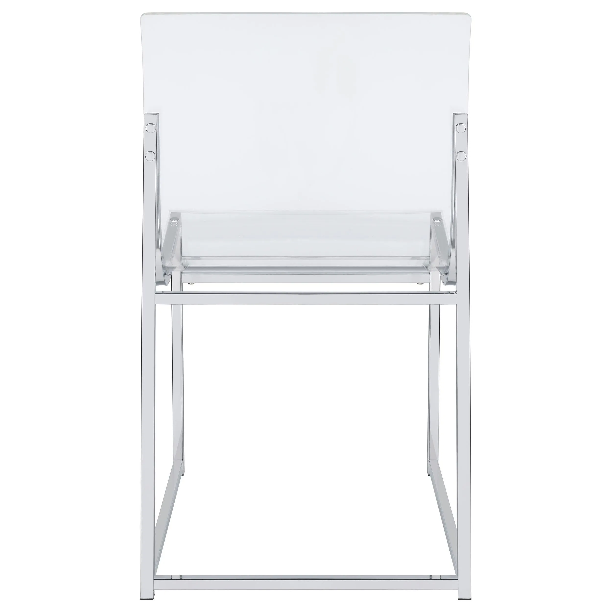 Coaster Furniture Adino 121182 Acrylic Dining Side Chair - Clear/Chrome