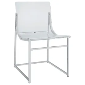 Coaster Furniture Adino 121182 Acrylic Dining Side Chair - Clear/Chrome