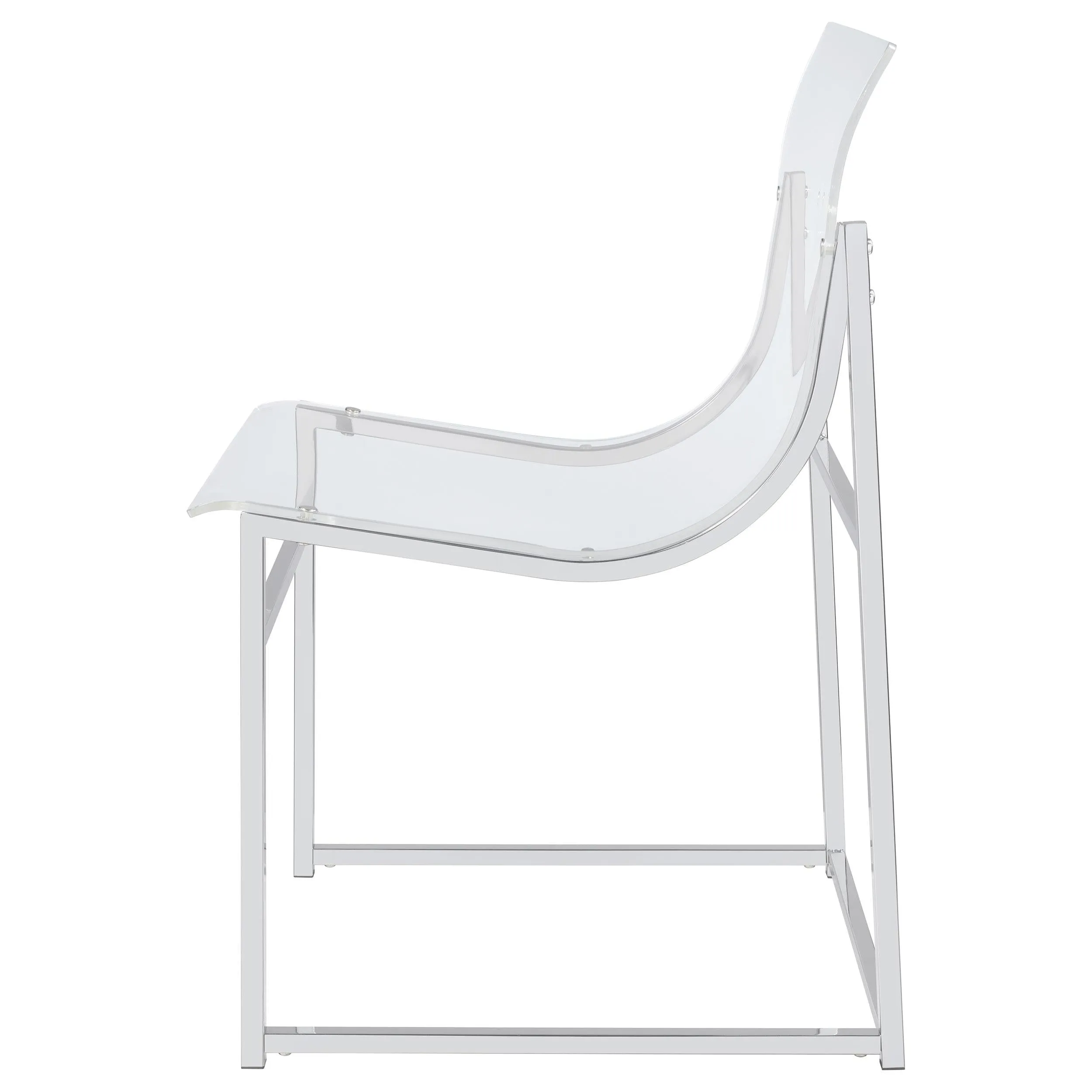 Coaster Furniture Adino 121182 Acrylic Dining Side Chair - Clear/Chrome