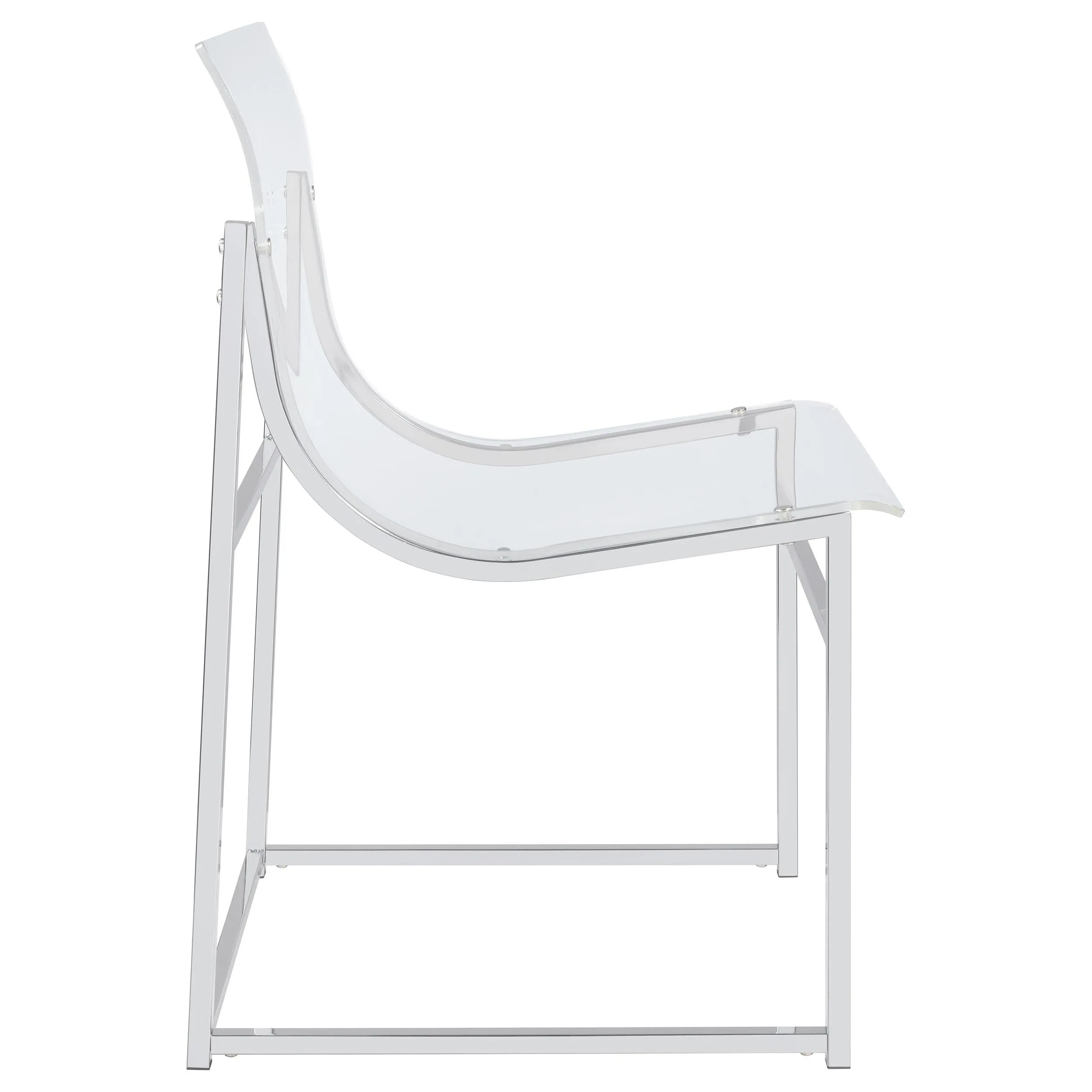 Coaster Furniture Adino 121182 Acrylic Dining Side Chair - Clear/Chrome