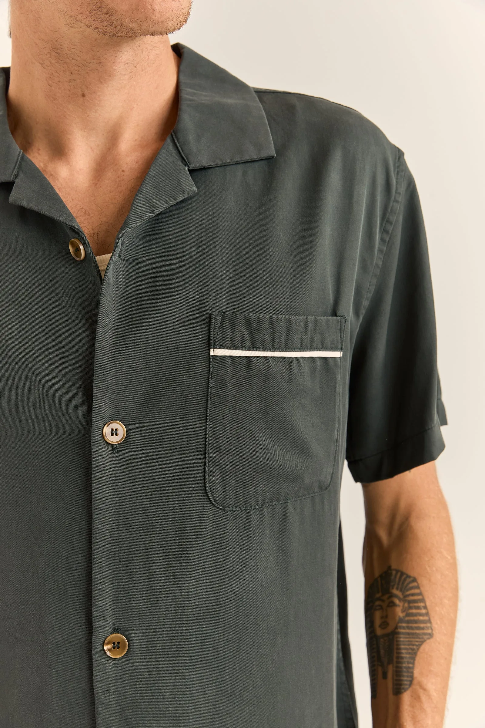 Daytona Ss Shirt Dark Olive