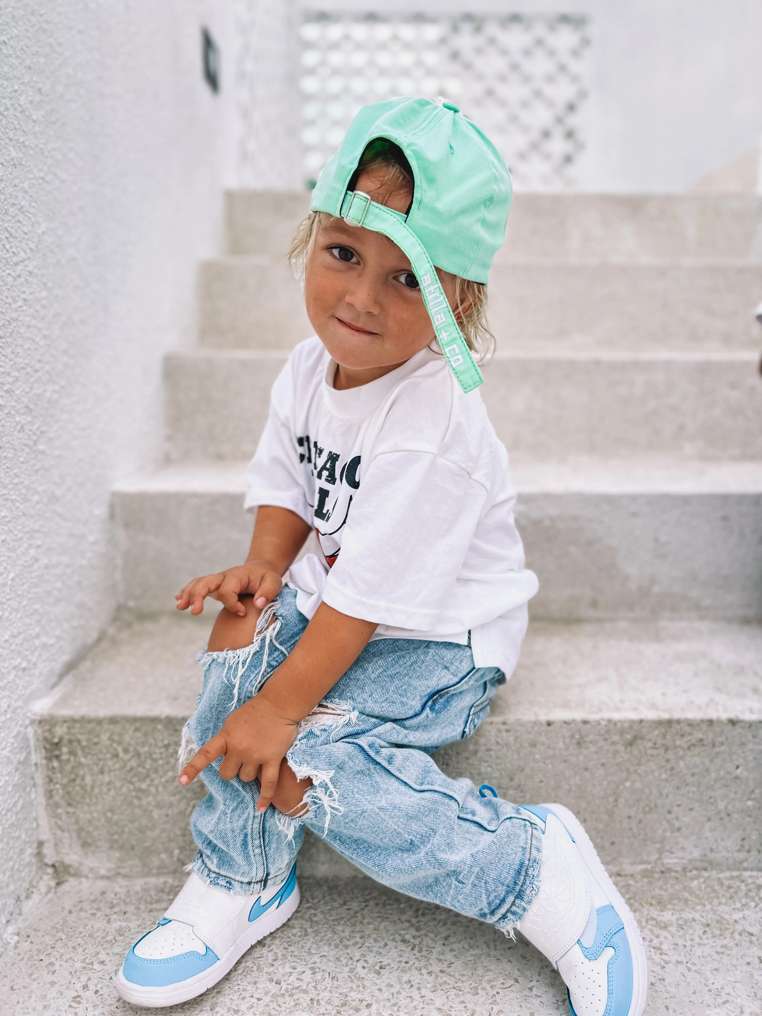 DISTRESSED MANNIX DENIM KIDS JEANS
