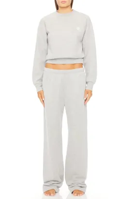 Eterne - Straight Leg Sweatpant in heather grey
