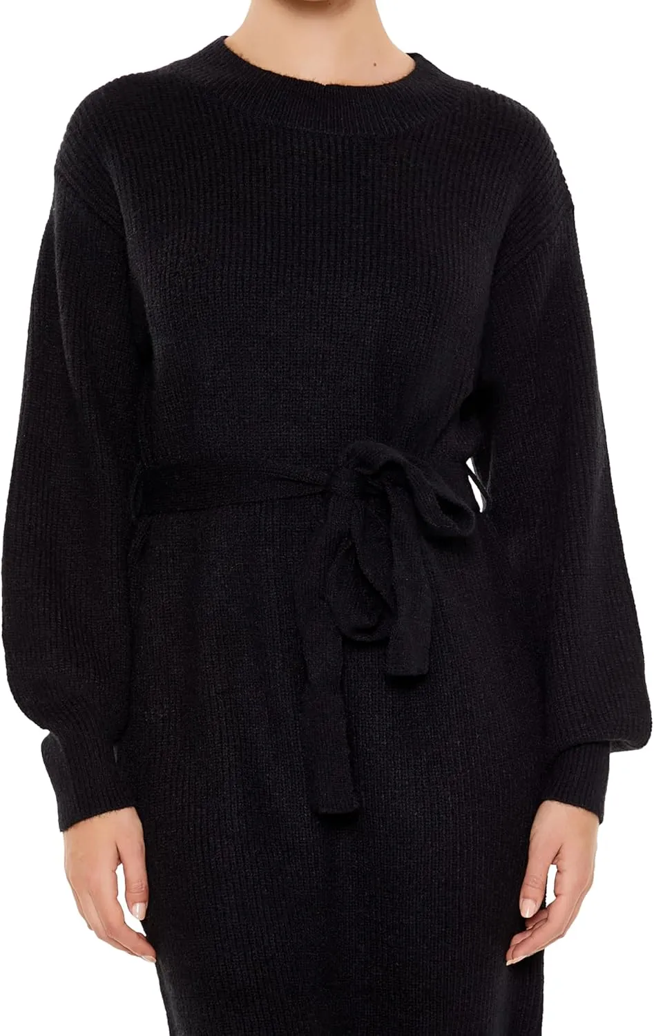 Forever 21 Women's Tie-Front Midi Sweater Dress