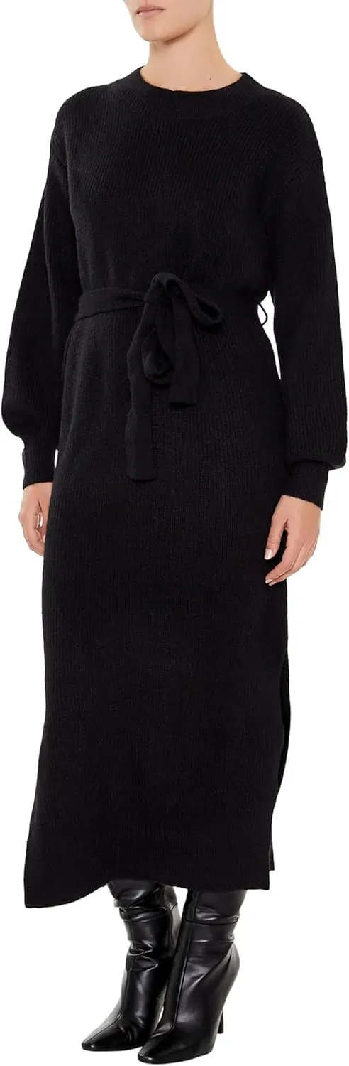 Forever 21 Women's Tie-Front Midi Sweater Dress