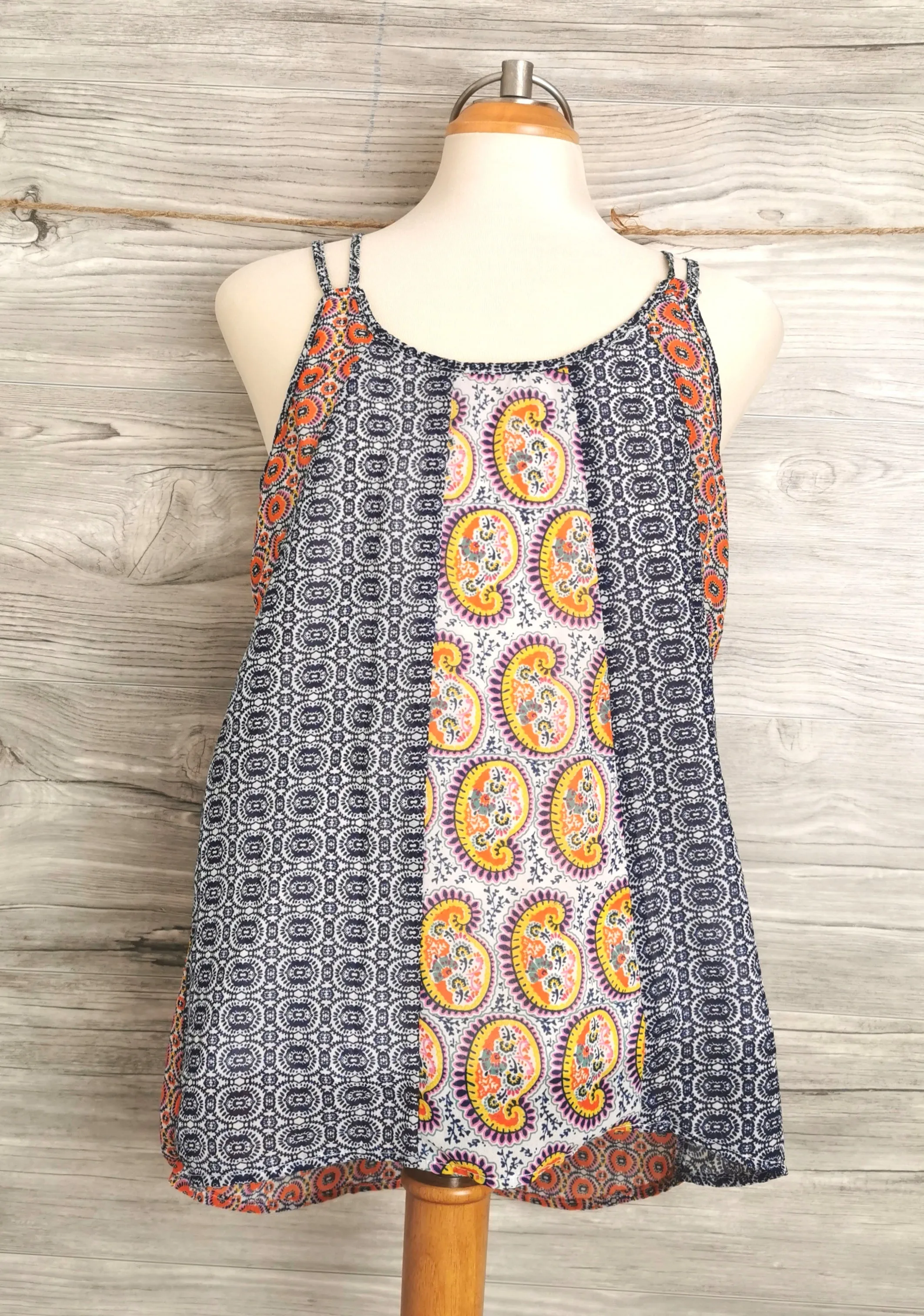 GIRL SIZE 14 YEARS - JAPNA KIDS, Boho Flowy Tank Top EUC B42