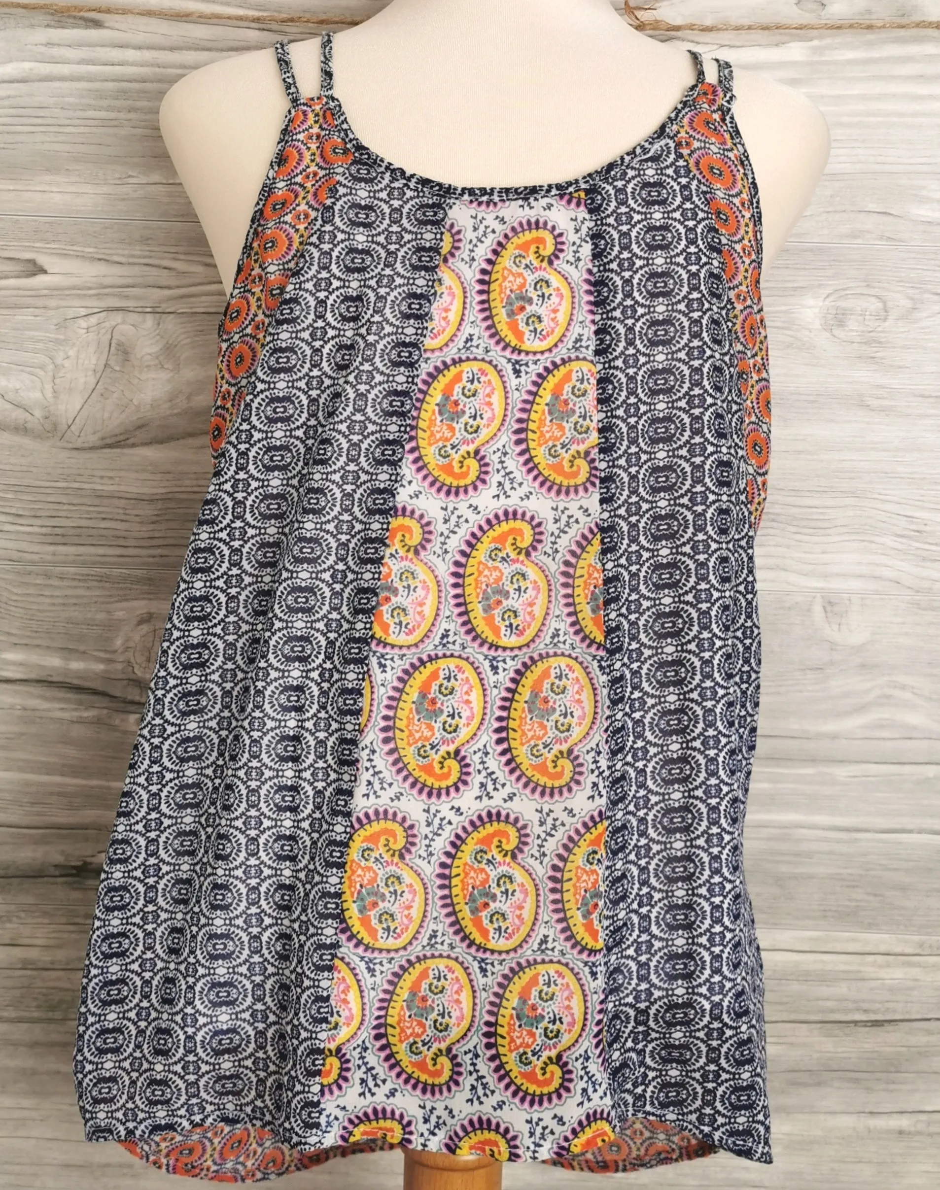 GIRL SIZE 14 YEARS - JAPNA KIDS, Boho Flowy Tank Top EUC B42