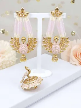 Gold Earrings Jewellery Set