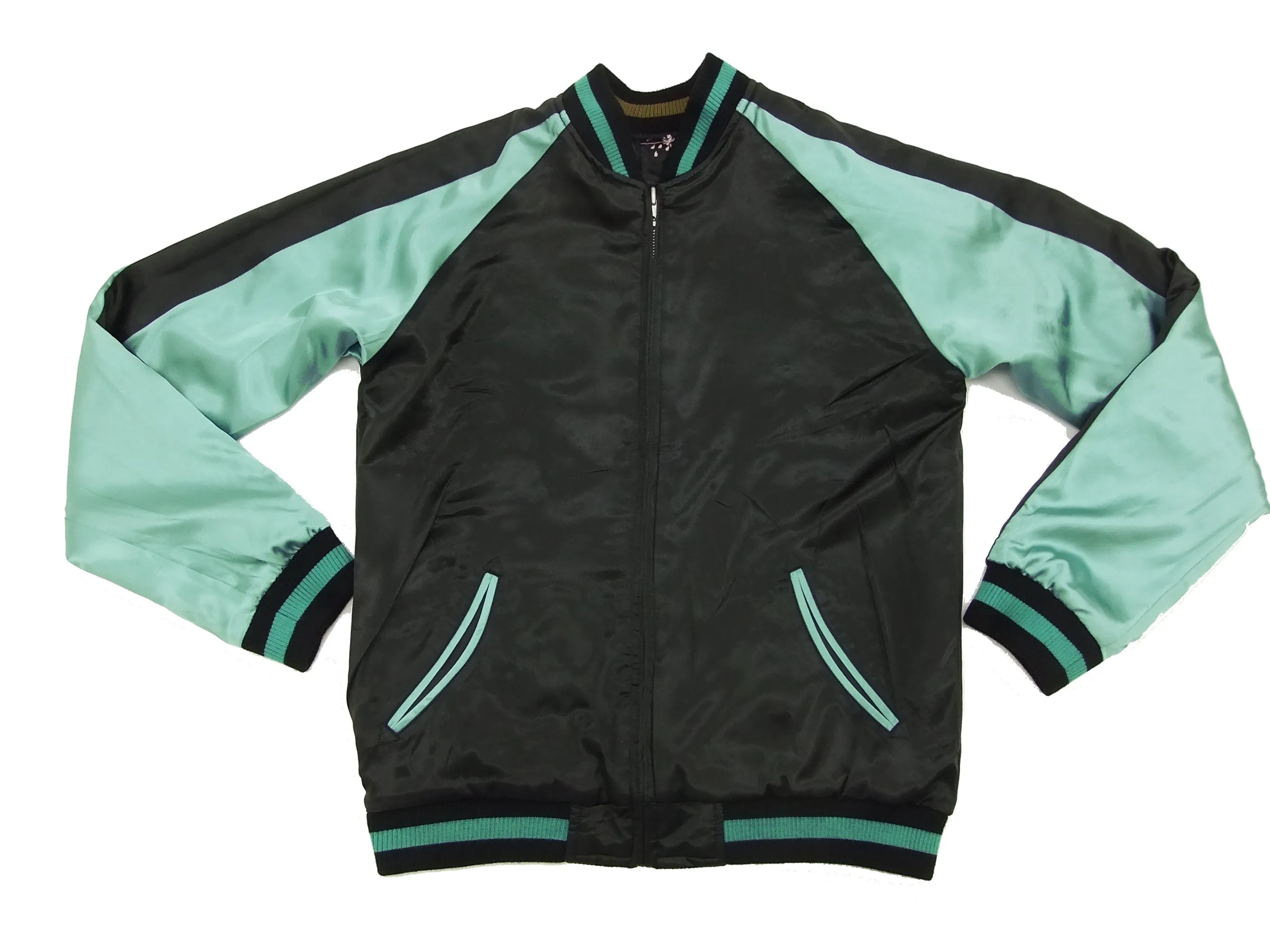 Hanatabi Gakudan Men's Japanese Souvenir Jacket Japanese Sumo Wrestling Sukajan Script SSJ-515