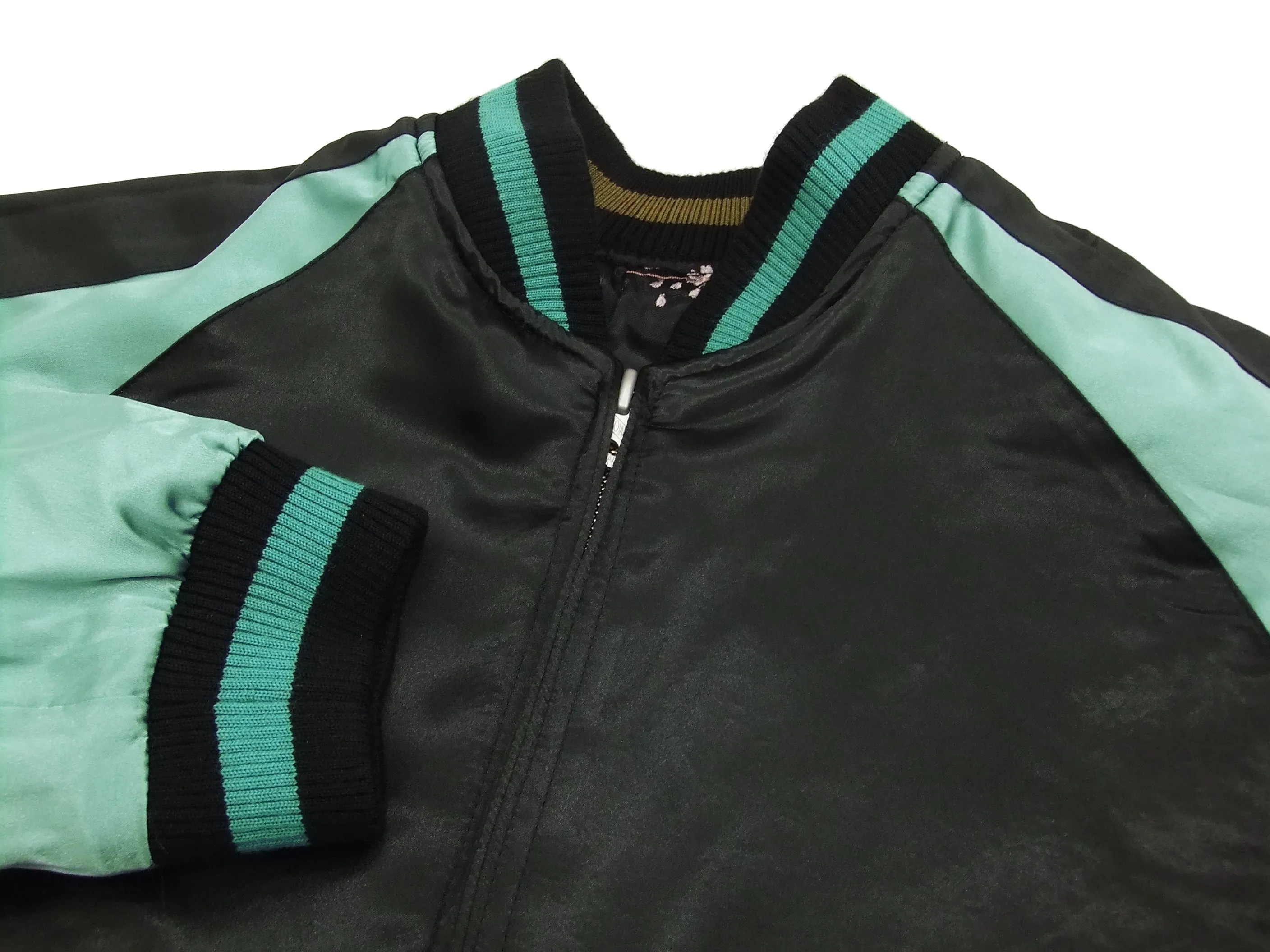 Hanatabi Gakudan Men's Japanese Souvenir Jacket Japanese Sumo Wrestling Sukajan Script SSJ-515