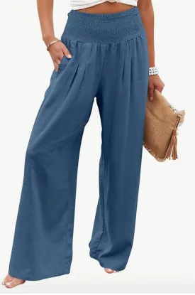 High Waisted Soft Linen Pant
