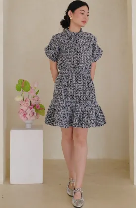 Hilda Embroidery Dress In Black (LAST PIECES)