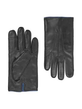 Italian Leather Black Gloves