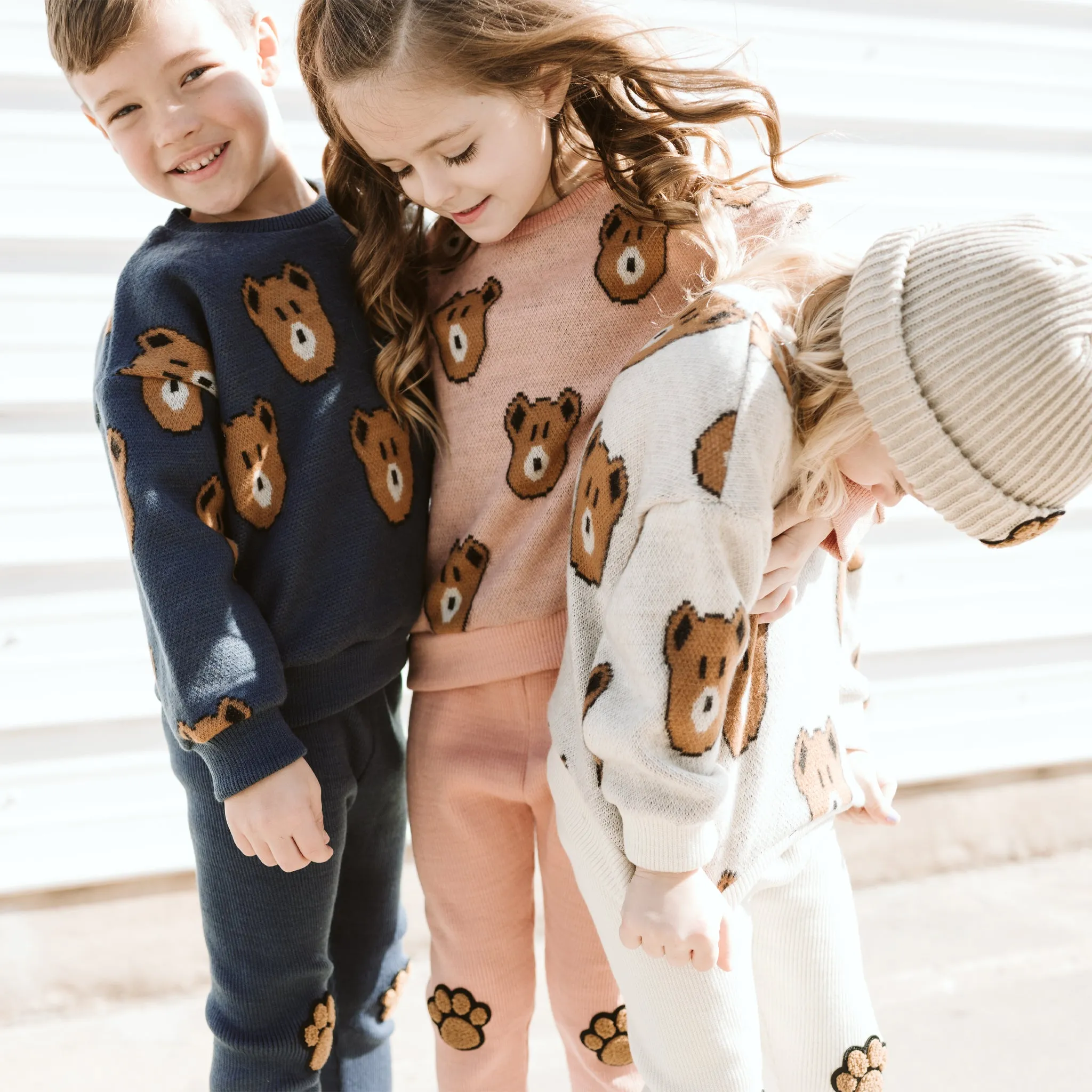 Knit Bear Sweatshirt