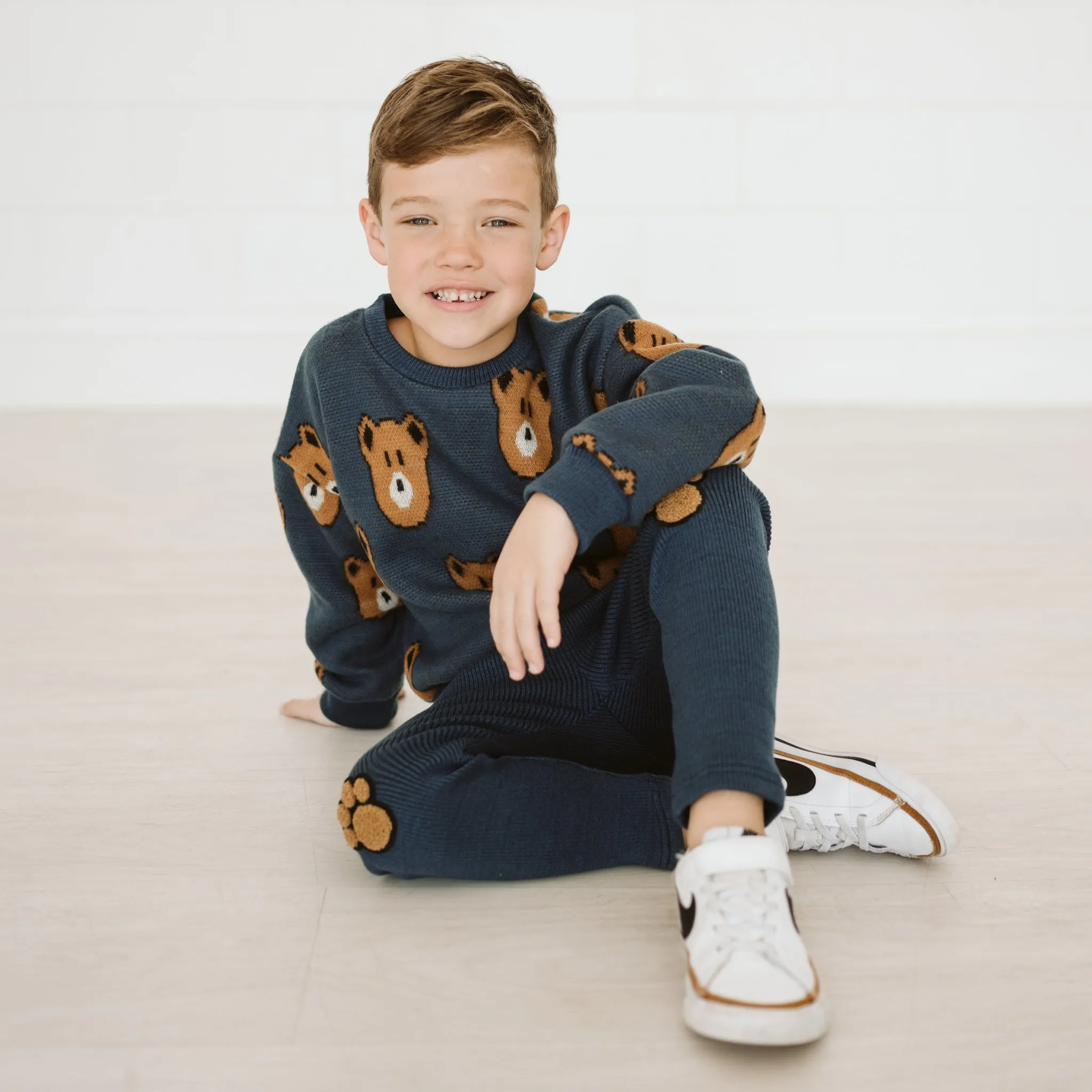 Knit Bear Sweatshirt