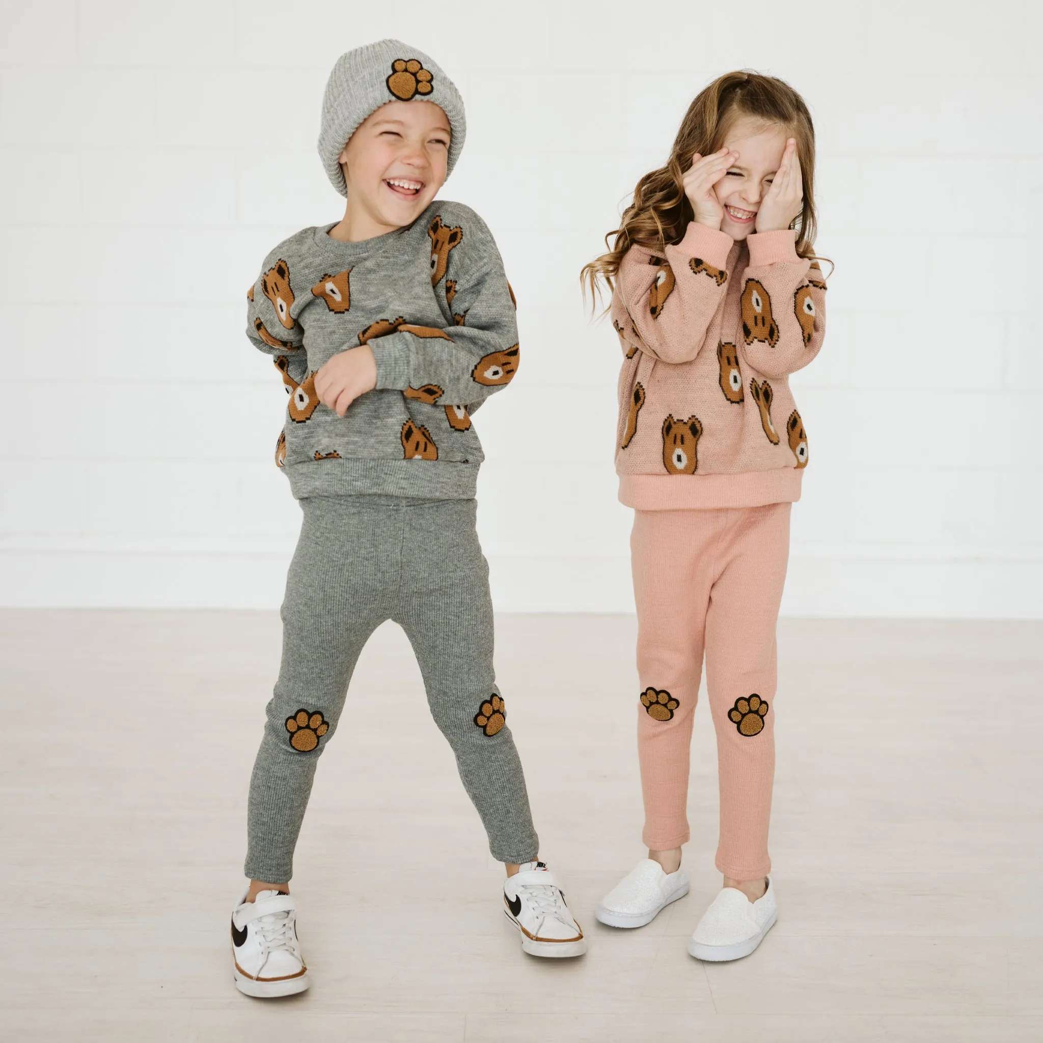 Knit Bear Sweatshirt