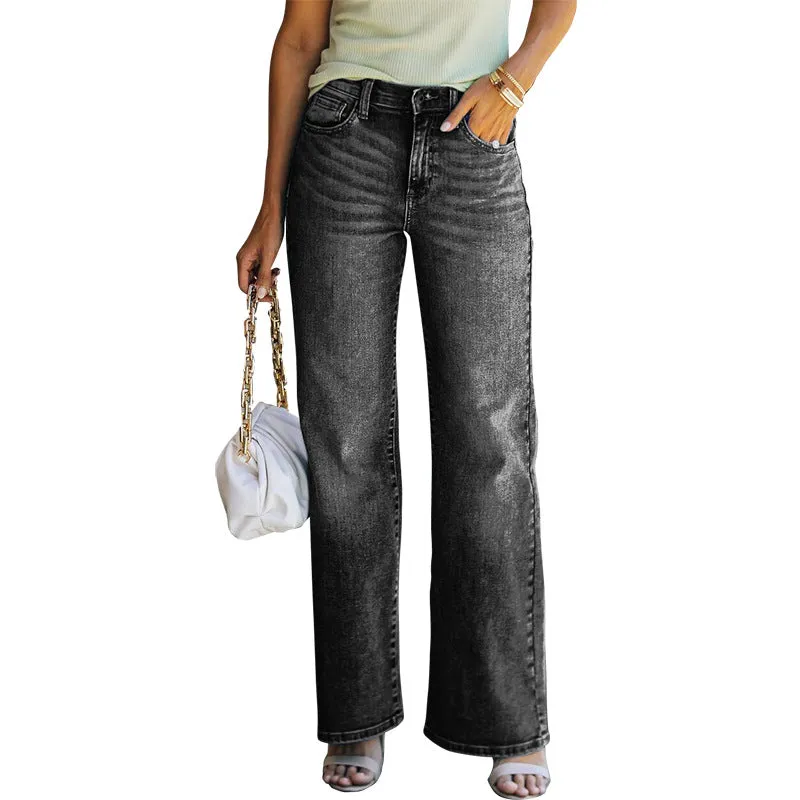 Loose Fit Wide Leg Denim Pants | CozyCouture®