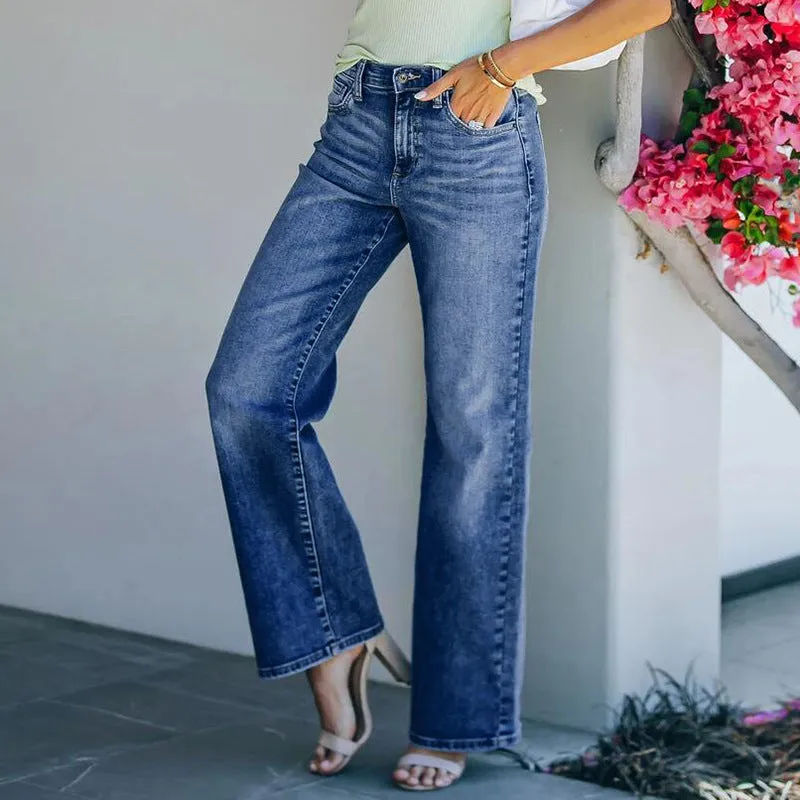 Loose Fit Wide Leg Denim Pants | CozyCouture®