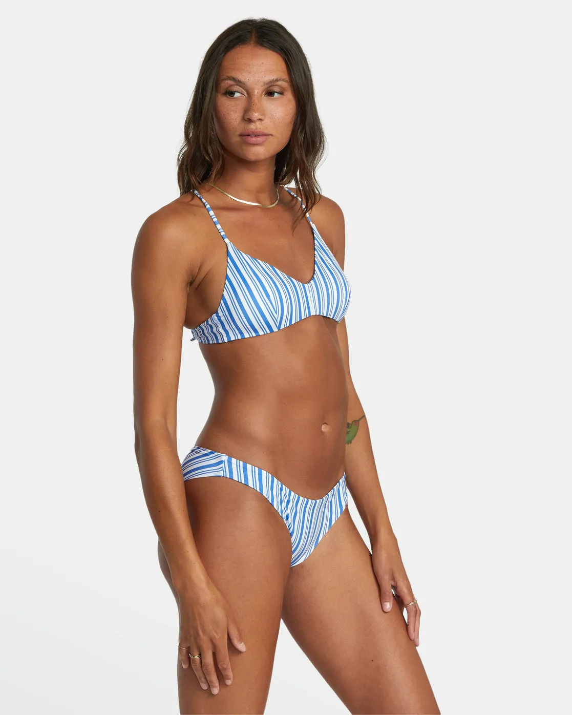 Low-Rise Cheeky Hipster Bikini Bottom - Blue Yonder